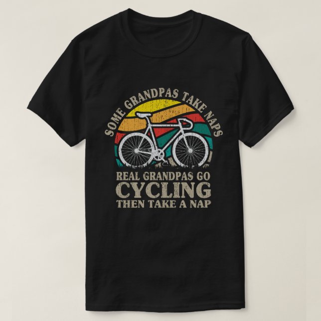 T-shirt Certains papas prennent des siestes de vrais papas (Design devant)
