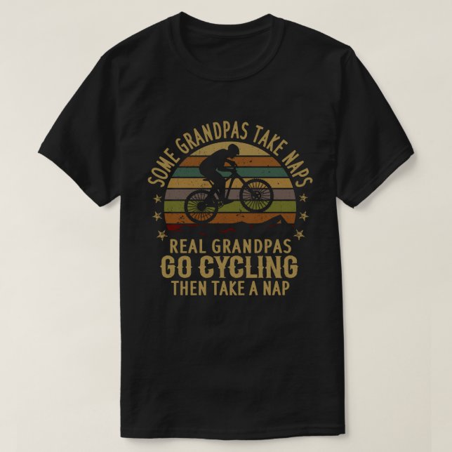 T-shirt Certains papas prennent des siestes de vrais papas (Design devant)
