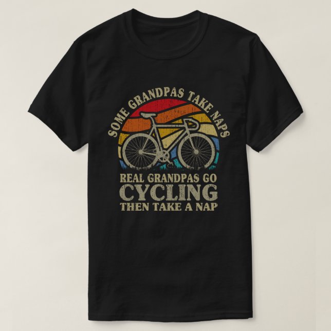 T-shirt Certains papas prennent des siestes de vrais papas (Design devant)