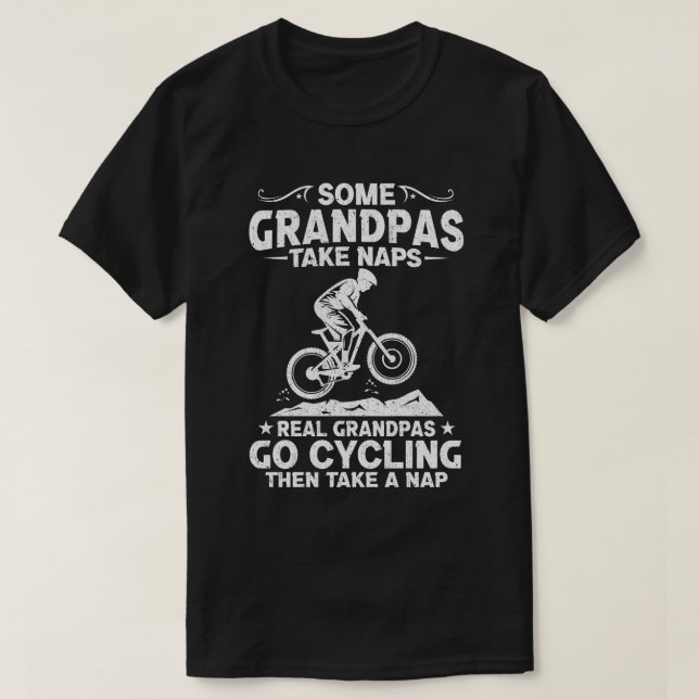 T-shirt Certains papas prennent des siestes de vrais papas (Design devant)