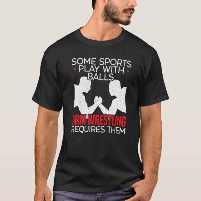 T-shirt Certains Sports Jouer Avec Des Ballons Arm Lutte R (Devant)
