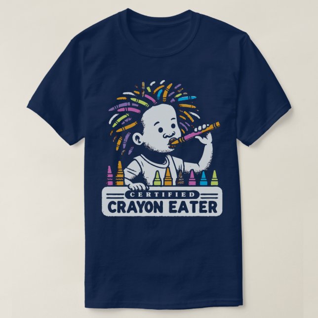 T-shirt Certifié Crayon Eater 1 (Design devant)