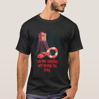 T-shirt Certifié Et Prêt Pour La Nage En Devoir Nage Sauve