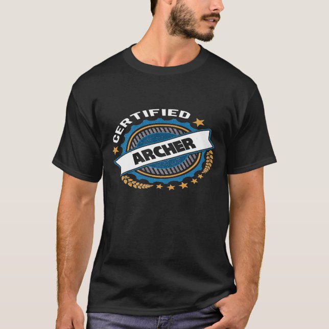 T-shirt Certified Archer Archery (Devant)