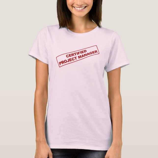 T-shirt Certifiée Gestionnaire de projet Chemise femme (Devant)