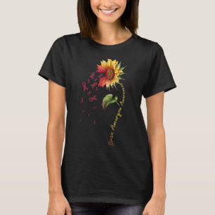 T-shirt Cerveau Aneurie Sensibilisation Chemise tournesol