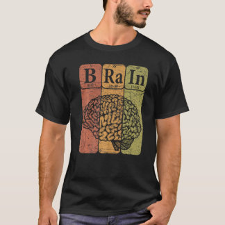 T-shirt Cerveau Éléments de tableau périodique Neurologue 