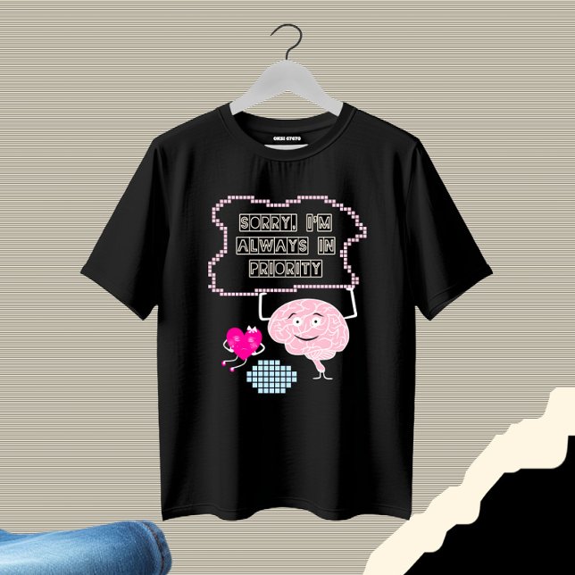 T-shirt Cerveau et coeur (Créateur téléchargé)