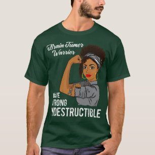 T-shirt Cerveau Tumor Guerrier Indestructible Survivant Aw