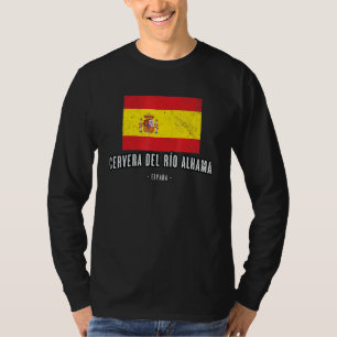 T-shirt Cervera Del Ro Alhama Espagne Es Drapeau Ville - B