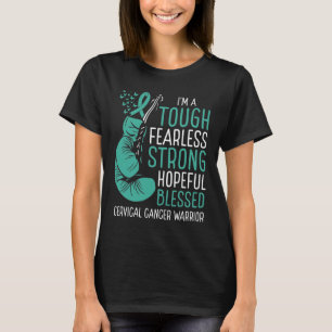 T-shirt Cervical Cancer Sensibilisation Ribbon Guerrier Su