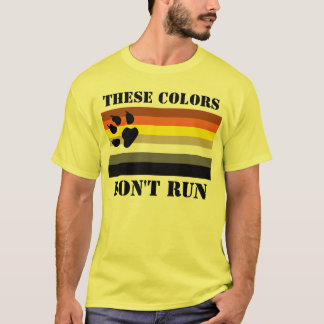 T-shirt Ces couleurs ne s'exécutent pas. Nation de l'ours 