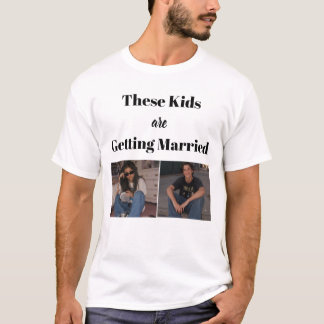 T-shirt Ces enfants se marient Photo de teen des années 90
