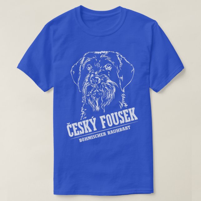 T-shirt Cesky Fousek Chien Chasse Chiens Chiens Portrait B (Design devant)