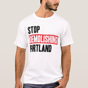T-shirt Cessez de démolir Portland - couleurs claires