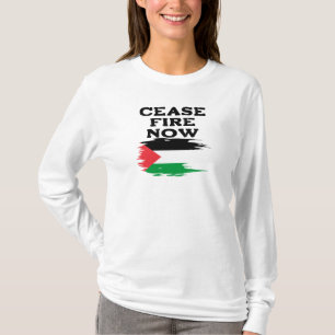 T-shirt Cessez le cessez-le-feu maintenant/ Cessez la guer