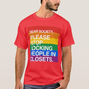 T-SHIRT CESSEZ SVP DE FERMER À CLEF DES PERSONNES DANS LE