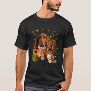 T-shirt C'est Automne Y All Redbone Coonhound Chien Thanks