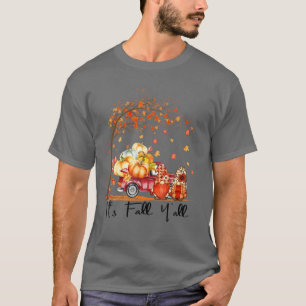 T-shirt C'est Automne Y'all Couple Gnomes Farm Truck Citro
