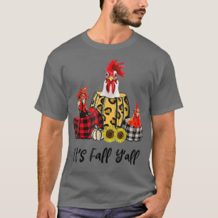 T-shirt C'est automne Yall Leopard Pumkin automne Thanksgi
