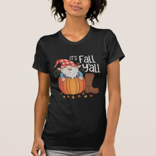 T-shirt C'est Automne Y'all mignon Gnomes Citrouille autom