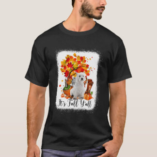 T-shirt C'Est Automne Y'All Westie Chien Halloween Thanksg