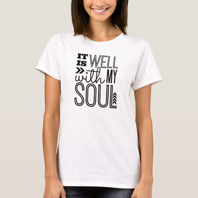 T-shirt C'est bien avec mon âme (Devant)