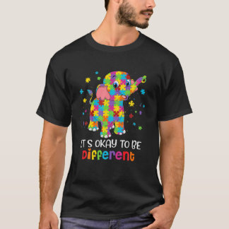 T-shirt C'est bien d'être différent Elephant Puzzle Autism