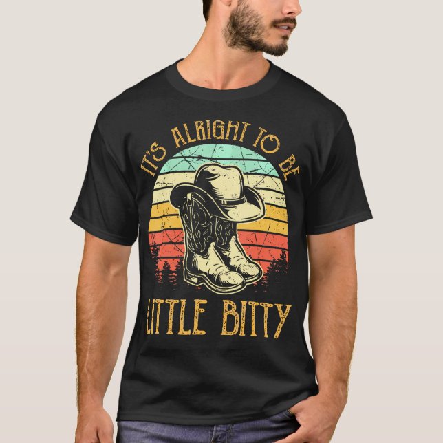 T-shirt C'Est Bien D'Être Un Peu Bitty Musique Country (Devant)