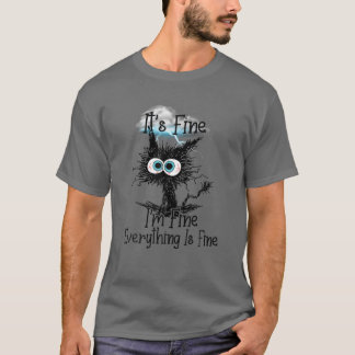 T-shirt C'est bien Je vais bien Tout va bien Noir