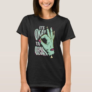 T-shirt C'est bon de décomposer la trick Zombie Halloween 