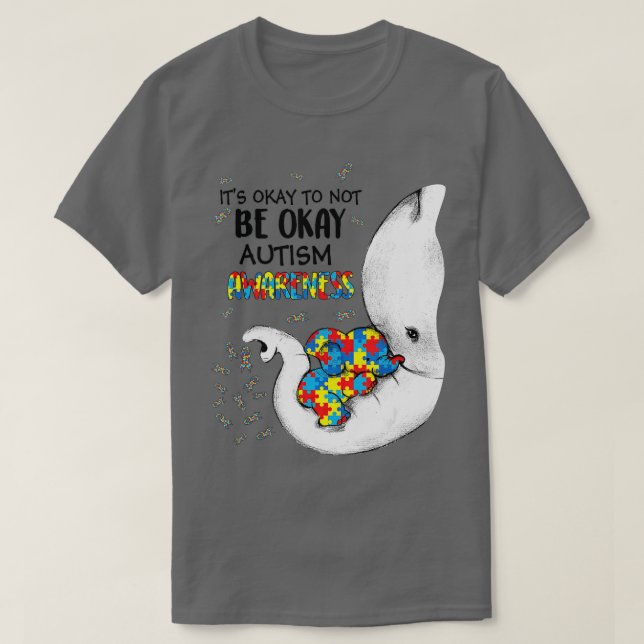 T-shirt C'Est Bon De Ne Pas Être Sensibilisation sur l'aut (Design devant)