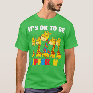 T-shirt C'est bon d'être Giraffe Sensibilisation sur l'aut