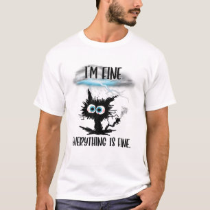 T-shirt C'est bon, tout va bien, tout va bien. Chat Te