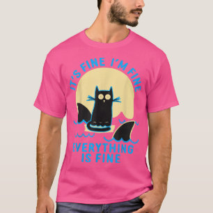 T-shirt C'est bon, tout va bien, tout va bien, noir