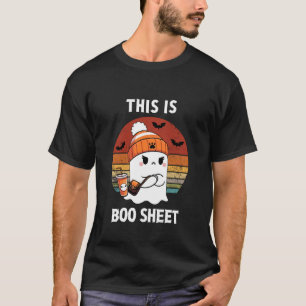T-shirt C'est Boo Feuille Drôle Fantôme Boo Rétro Hallowee