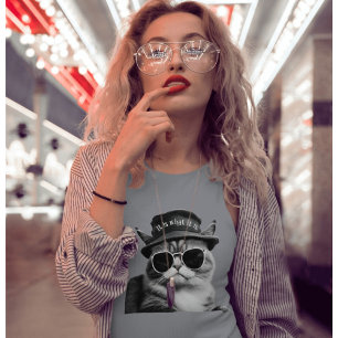 T-shirt C'est ce que c'est un chat grincheux