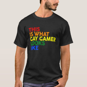 T-shirt C'Est Ce Que Gay Gamer Ressemble À Lgbt Corlor Rai