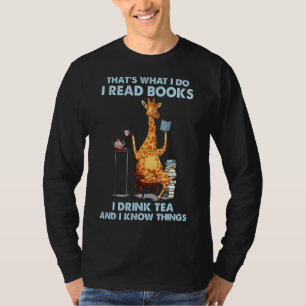 T-shirt C'est ce que je fais Je lis des livres que je bois