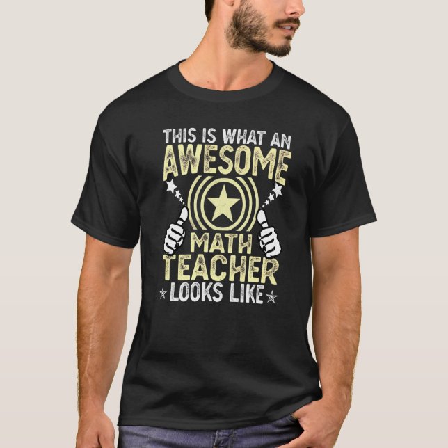 T-shirt C'Est Ce Que Ressemble Un Magnifique Enseignant En (Devant)
