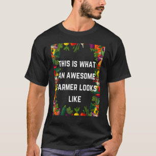 T-shirt C'Est Ce Qu'Un Fermier Magnifique Ressemble À Un T