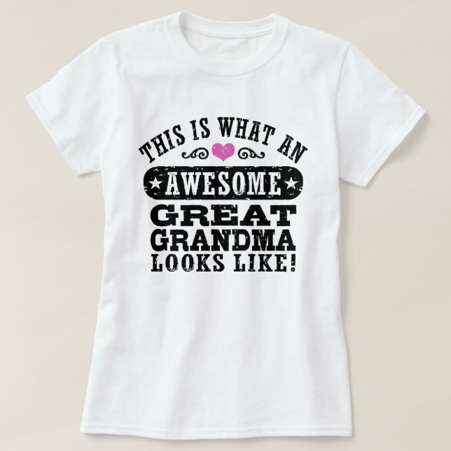 T-shirt C'Est Ce Qu'Une Grande Grand Grand-Mère (Design devant)