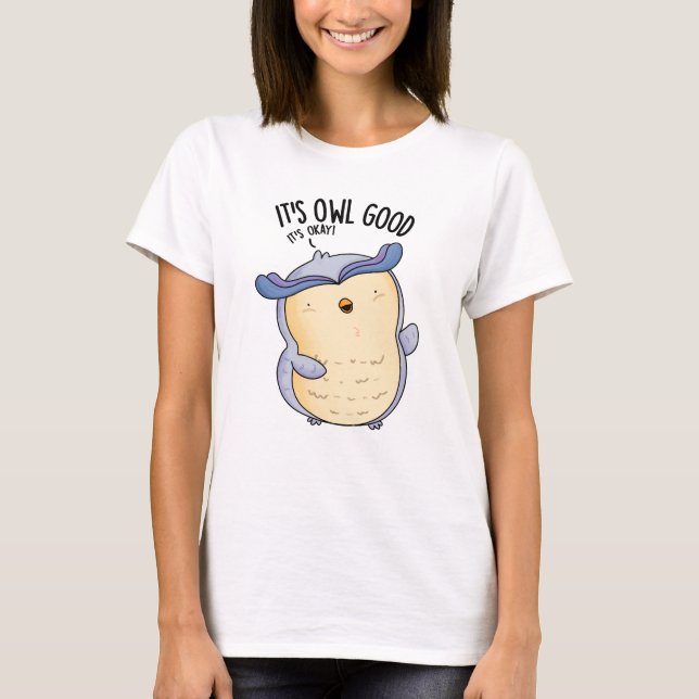 T-shirt C'est Chouette bon drôle jeu d'oiseaux (Devant)