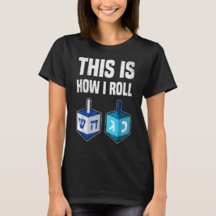 T-shirt C'Est Comme Ça Que J'Arrive Hanoukka Dreidel Chanu