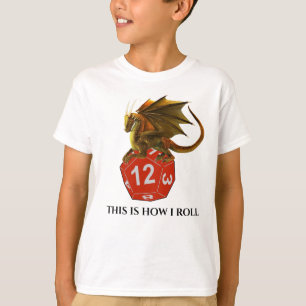 T-shirt C'est comme ça que je lance les dés du dragon