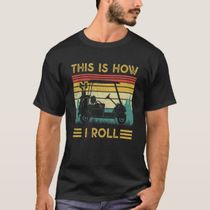 T-shirt C'Est Comme Ça Que Je Passe Golf Golfers Retro Gol