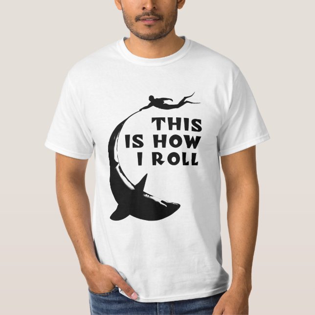 T-shirt C'Est Comme Ça Que Je Roule - Plongée Sous-Marine  (Devant)
