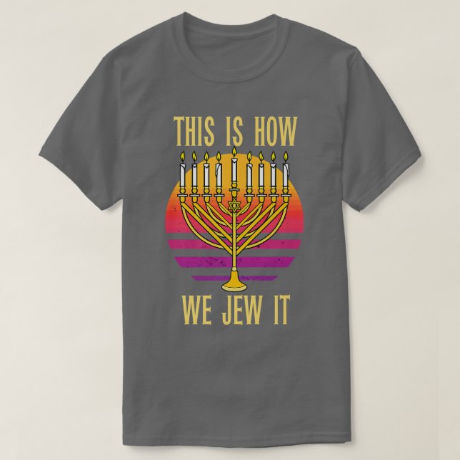 T-shirt C'Est Comme Ça Que L'On Joue L'Amusement Juif Hano (Design devant)