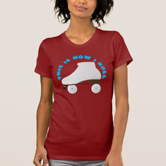 T-shirt C'est comment je roule le patineur de rouleau