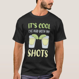 T-shirt C'est Cool que j'ai eu mes deux photos Vaccinatio 